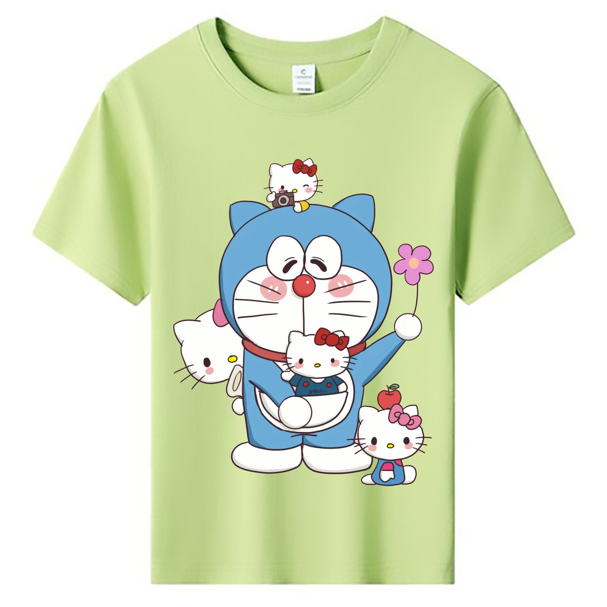 （画像用） ドラえもん Doraemon 綿100％キッズTシャツ（フロントプリント）